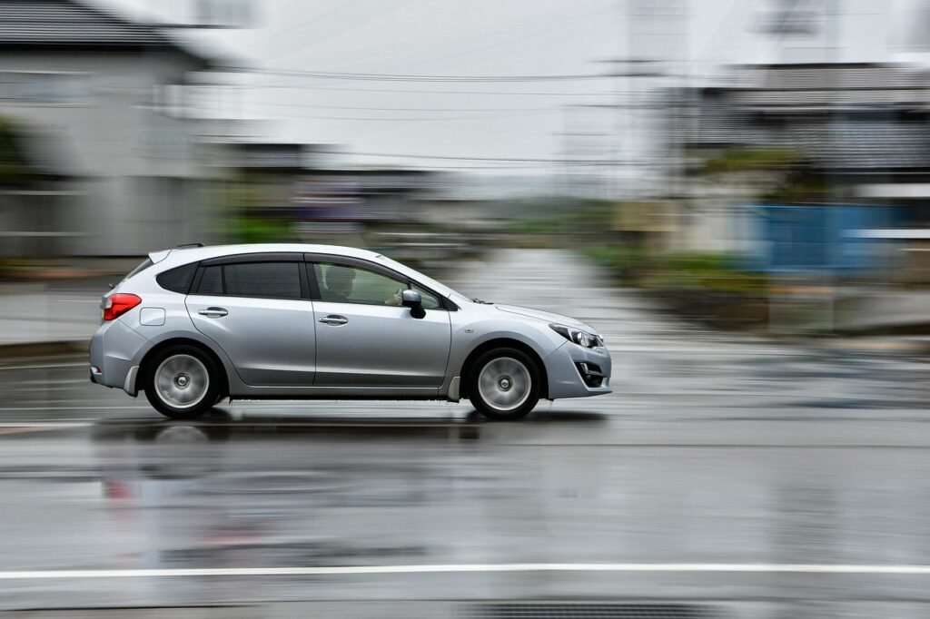 car on road